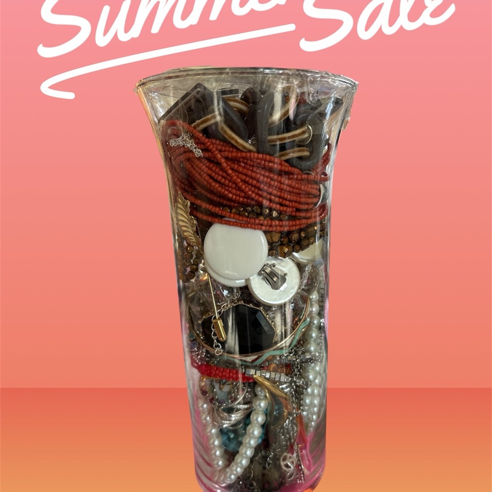 Assorted Jewelry Bundle in Vase